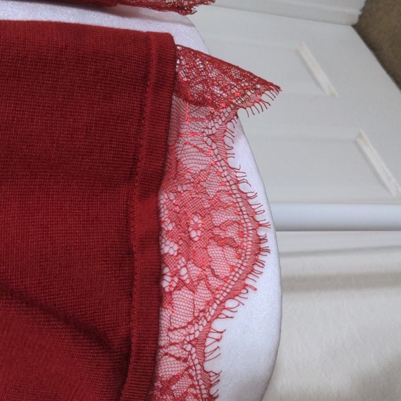 Stitchcount Women's Red Long Sleeve Open Sweater. Size M NWT - Picture 4 of 7